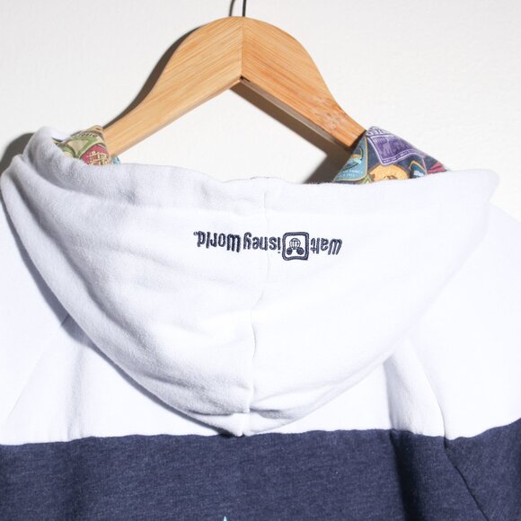 Disney World Hoodie Medium Blue Full Zip Mickey Mouse (Youth) - Picture 6 of 7